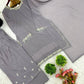 Embroidered Faux Georgette Suit Set with Dupatta