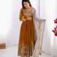 Designer Heavy Georgette Embroidered Party Wear Gown Set