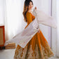 Designer Heavy Georgette Embroidered Party Wear Gown Set