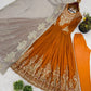 Designer Heavy Georgette Embroidered Party Wear Gown Set