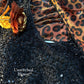 Leopard Print Satin Saree with Beaded Blouse