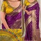 Banarasi Satin Silk Saree with Handwork Blouse