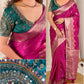 Banarasi Satin Silk Saree with Handwork Blouse
