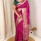 Banarasi Satin Silk Saree with Handwork Blouse