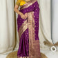 Banarasi Satin Silk Saree with Handwork Blouse