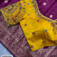 Banarasi Satin Silk Saree with Handwork Blouse