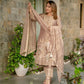 Champagne Shimmer Silk Kurta Pant Set
