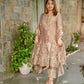 Champagne Shimmer Silk Kurta Pant Set