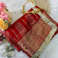 Red Tissue Ghungroo Saree for Karwa Chauth
