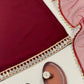Wine Mirror Work Georgette Palazzo Set