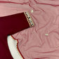 Wine Mirror Work Georgette Palazzo Set