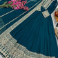 Embroidered Fox Georgette Gown with Dupatta