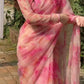 Orgenza Mirror Floral Printed sequence embroidery Saree