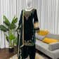Embroidered Velvet Plazo Set