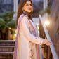 Ivory Satin Kurta Set with Ombre Dupatta