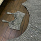 Silver Sequin Lehenga Set