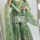 Crushed Shimmer Silk Sequin Sharara Set