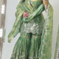 Crushed Shimmer Silk Sequin Sharara Set