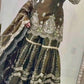 Crushed Shimmer Silk Sequin Sharara Set