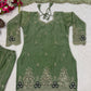 Crushed Shimmer Silk Sequin Sharara Set