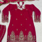 Crushed Shimmer Silk Sequin Sharara Set