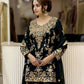 Sequin Embroidered Georgette Palazzo Suit