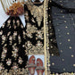 Sequin Embroidered Georgette Palazzo Suit