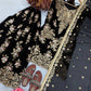 Sequin Embroidered Georgette Palazzo Suit