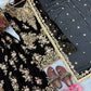 Sequin Embroidered Georgette Palazzo Suit