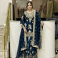 Sequin Embroidered Georgette Palazzo Suit