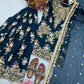 Sequin Embroidered Georgette Palazzo Suit