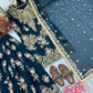 Sequin Embroidered Georgette Palazzo Suit