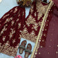 Sequin Embroidered Georgette Palazzo Suit