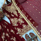 Sequin Embroidered Georgette Palazzo Suit