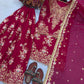 Sequin Embroidered Georgette Palazzo Suit