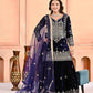 Embroidered Velvet Sharara Set