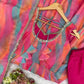 Watercolor Print Mirror Anarkali
