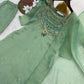 Kundan Work Crush Silk Kurta Palazzo Set