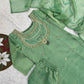 Kundan Work Crush Silk Kurta Palazzo Set