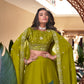 Soft Georgette Silk Embroidered Lehenga Set with Dupatta