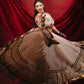 Ivory Mulmul Cotton Lehenga with Mirror Work