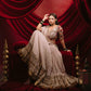 Ivory Mulmul Cotton Lehenga with Mirror Work