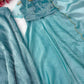 Aqua Front Slit Anarkali Palazzo Set