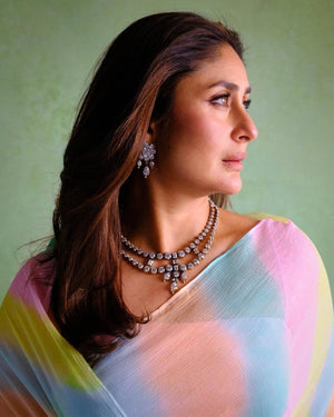 Pastel Tie Dye Chiffon Saree