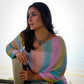 Pastel Tie Dye Chiffon Saree
