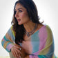 Pastel Tie Dye Chiffon Saree