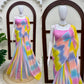 Pastel Tie Dye Chiffon Saree