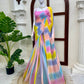 Pastel Tie Dye Chiffon Saree