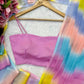 Pastel Tie Dye Chiffon Saree