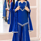 Maroon Mirror Work Palazzo Set